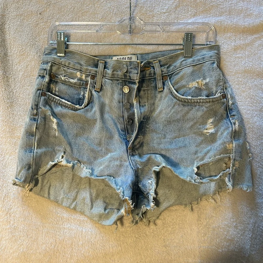 AGOLDE Women's Parker Vintage Cut Off Short in‎ Swapmeet #A026-811 W7242 Size 25